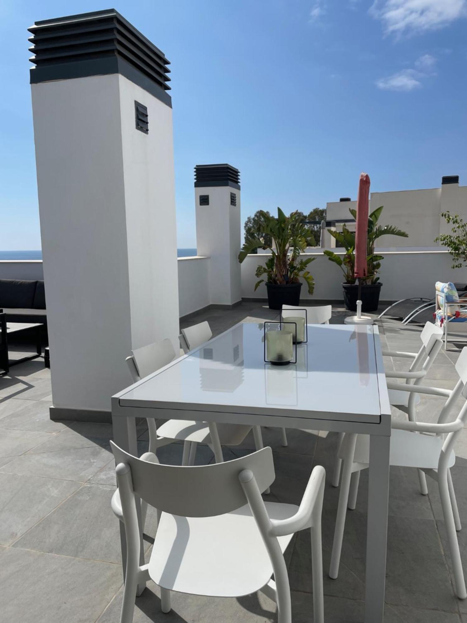 Sunny Penthouse Beach Apartment With Panoramic Views Альмуньекар Экстерьер фото